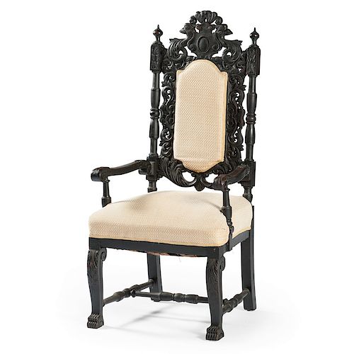 English Victorian Carved Chair