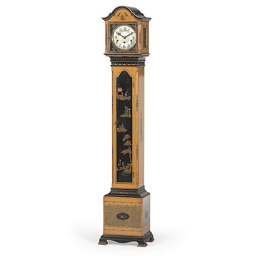 Japanned Grandmother Clock with Kienzle Westminster Works