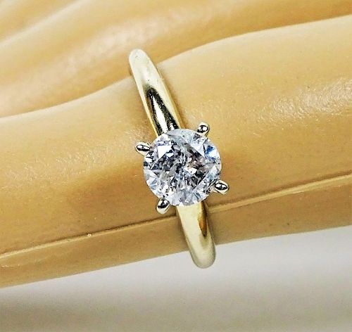 Estate 14K Gold & .80ctw Diamond Engagement Ring