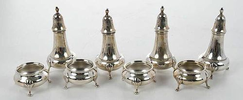 Eight Sterling Table Items