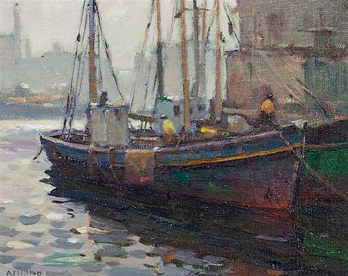 Antonio Cirino, (American, 1889-1983), Sailboats