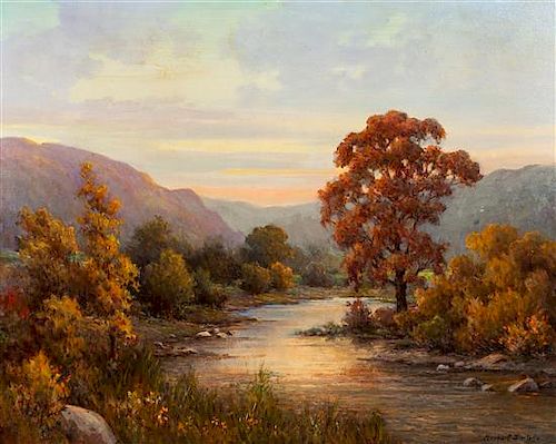 Herbert Sartelle, (American, 1885-1955), Landscape