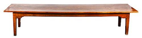 A French Provincial Farmhouse Table Height 30 x width 150 x depth 35 inches.