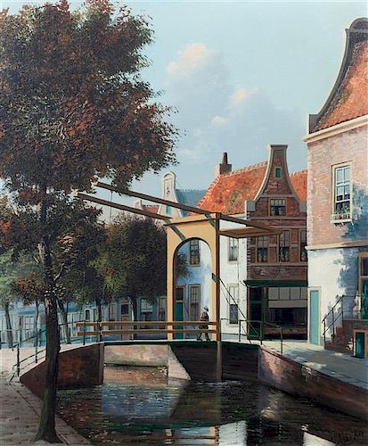Jacobus Lamberetus Dispo, Sr., (Dutch, 1890-1964), European Cityscape
