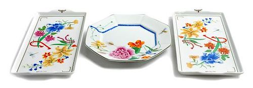 * A Group of Twelve Lynn Chase Porcelain Dinner Plates Diameter of dinner plate 10 inches.