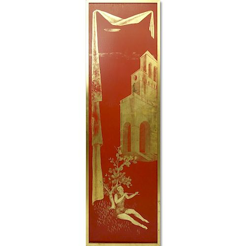 Mid 20th Century Lacquer Panel
