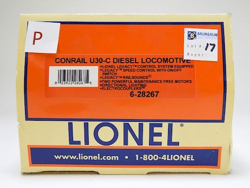 Lionel Conrail U30-C Diesel Locomotive Train Model