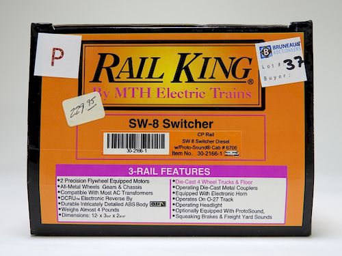 Rail King CP Rail SW-8 Switcher O Gauge Train