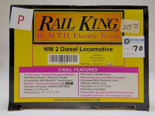 Rail King Southern NW2 Diesel Locomotive O Train