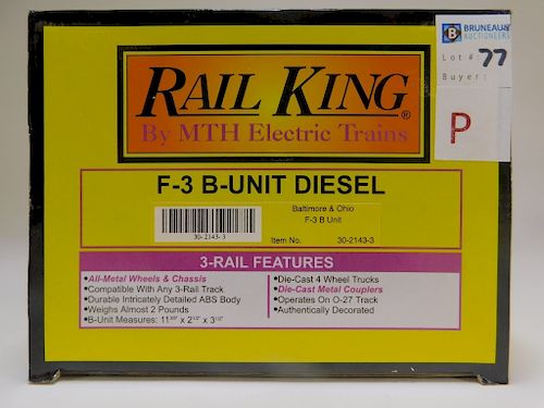 Rail King Baltimore & Ohio F-3 B-Unit Diesel Train