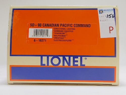 Lionel SD-90 Canaidan Pacific Command O Locomotive