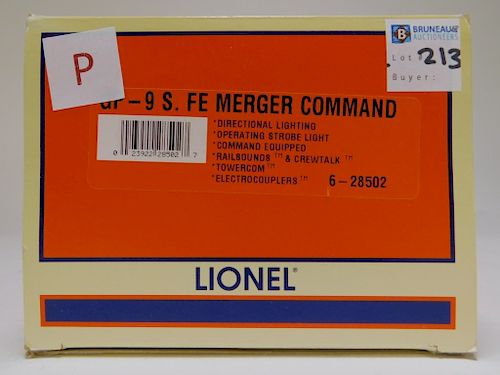 Lionel GP-9 S.Fe Merger Command Locomotive O Train
