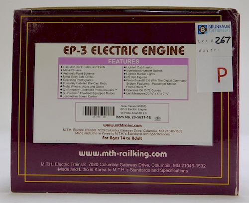 MTH New Haven EP-3 Electric Engine O Gauge Train