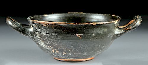 Greek Attic Black-Glazed Kylix / Drinking Cup