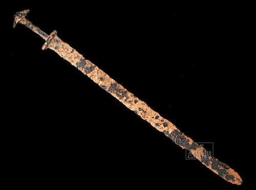 Rare Viking Iron Sword w/ Symmetrical Pommel