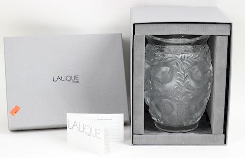 Lalique France Crystal "Bagatelle" Vase New In Box