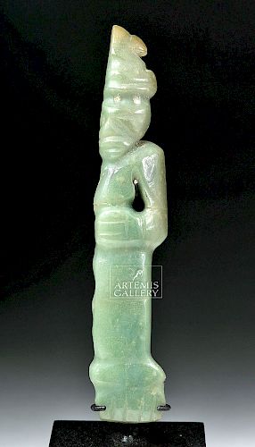 Chiriqui Blue Green Jadeite Pendant Figure