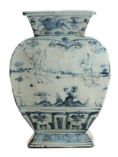Large Antique Blue and White [Ming]
