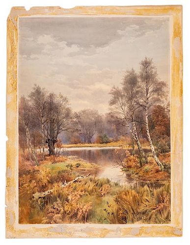 Benjamin John Ottewell, (Scottish, 1847-1937), Autumn in New Jersey, 1889