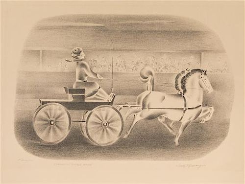 Ivan Messenger, (American, 1895-1983), Thaia and Quintuplets and Coronado Horse Show
