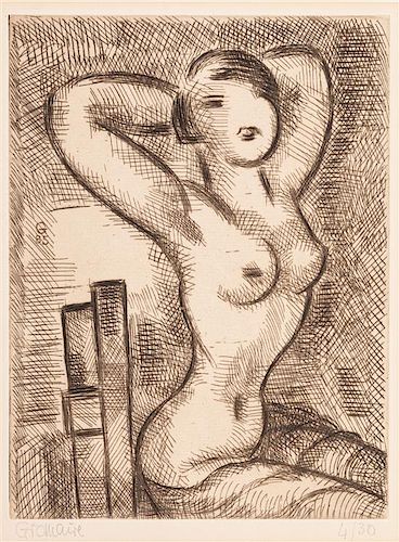 Marcel Gromaire, (French, 1892-1971), Nu, 1944 and La Jeune Russe