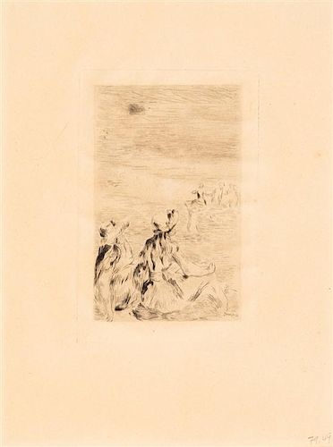 Pierre-Auguste Renoir, (French, 1841-1919), Sur la plage