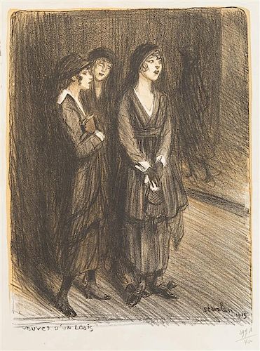 ThÌ©ophile Alexandre Steinlen, (Swiss, 1859-1923), A group of fourty-eight works