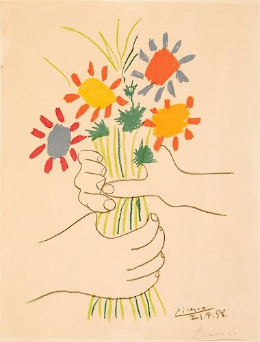 After Pablo Picasso, (Spanish, 1881-1973), Bouquet and Bouquet