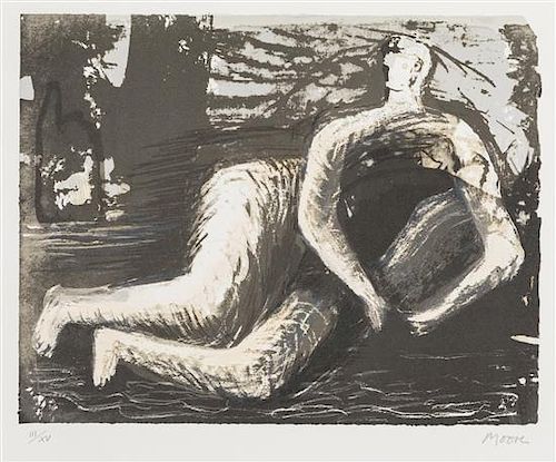 Henry Moore, (English, 1898-1986), Adam and Eve, 1980