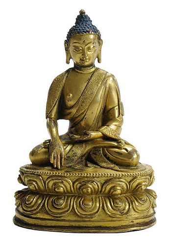 Gilt Bronze Seated Buddha