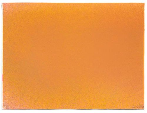 Jules Olitski, (Russian-American, 1922-2007), Graphic Suite II, Orange/Ochre with Pink and Green, 1970