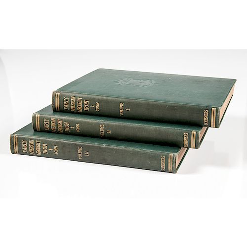 Early American Wrought Iron By Albert Sonn, Three Volumes