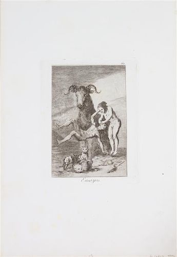 Francisco de Goya y Lucientes, (Spanish, 1746-1828), Ensayos, from Los Caprichos, 1892