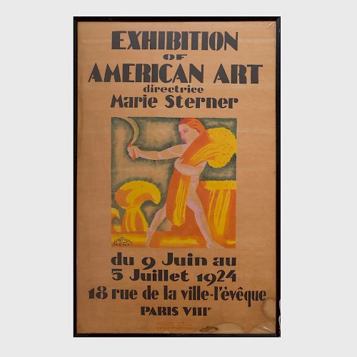 After Rockwell Kent (1882-1971): Exhibition of American Art Directrice Marie Sterner