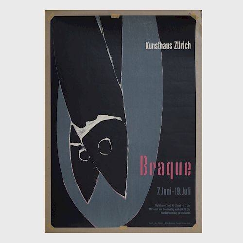 J. Muller Brockmann (1914-1996): Braque, Kunsthaus, Zurich