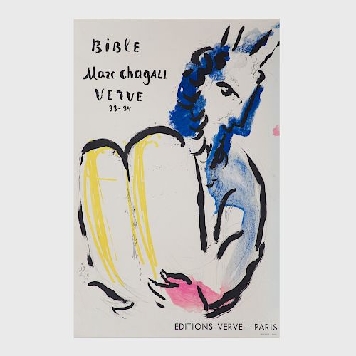 Four Chagall Exhibition Posters