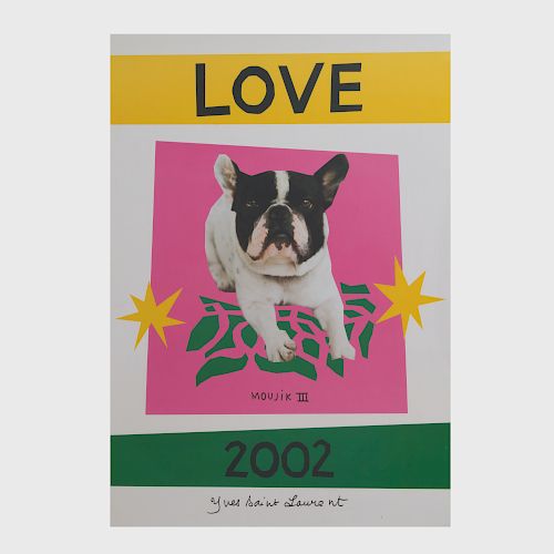 Yves Saint Laurent Love Poster, 2002