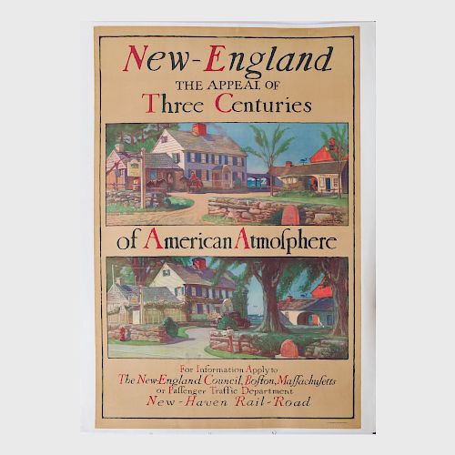 New England the Appeal of Three Centuries of American Atmosphere Poster