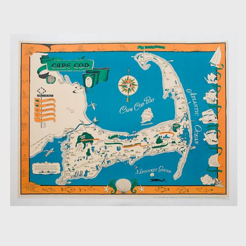 A Map of Cape Cod Poster