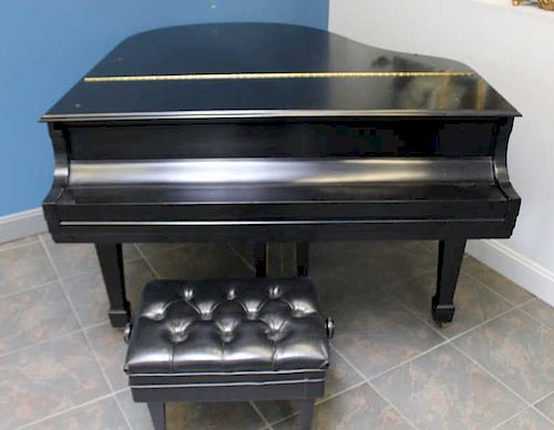 STEINWAY & SONS. Model S Black Lacquered