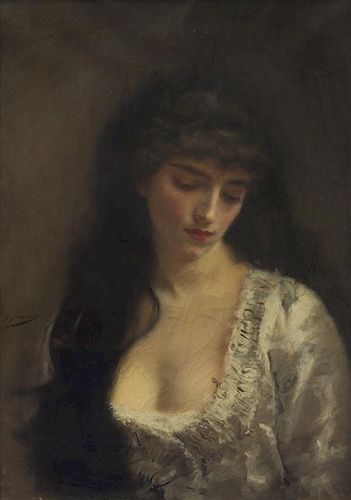 Gustave Jean Jacquet, (French, 1846-1909), Portrait of a Lady