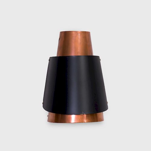 Bent Karlby Copper and Painted Copper 'Osterport' Wall Sconce, for Lyfa