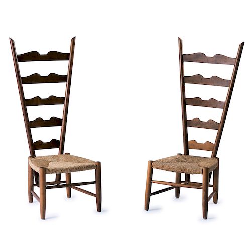 Two highback chairs, c. 1939