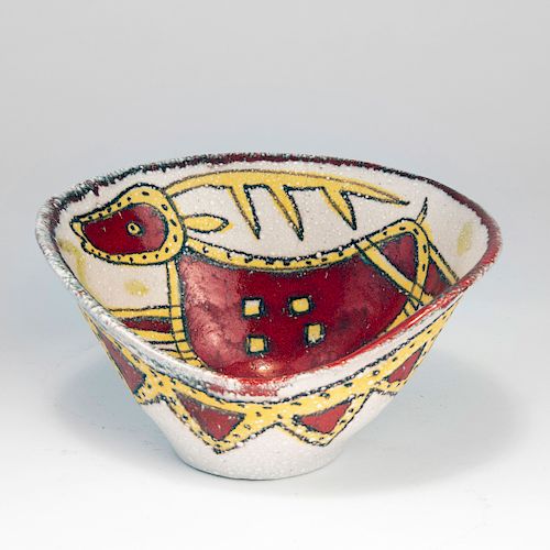 'Cervo rosso' bowl, 1950s