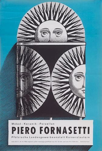 Exhibition Poster PfŠlzische Landesgewerbeanstalt Kaiserslautern', 1962 