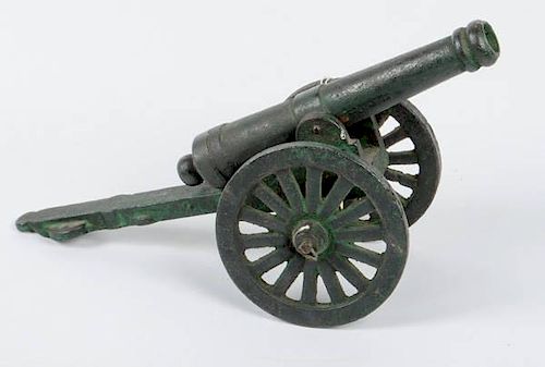 Cast Iron Model of a Civil War Cannon 