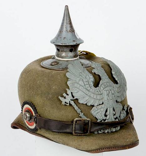 German WWI Prussian Ersats Spiked Helmet 