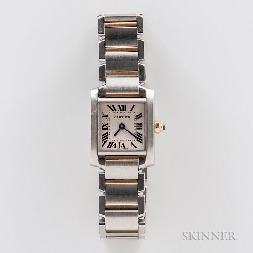 Cartier "Tank Francaise" Two-tone Wristwatch