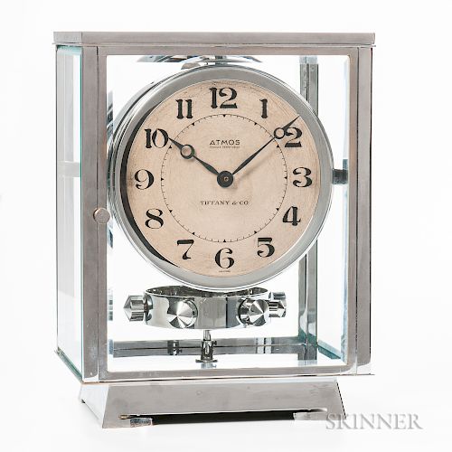 Jaeger LeCoultre Chrome-plated Tiffany & Co. Atmos Clock