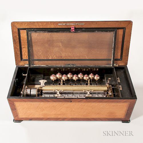 Ten-air Nine-bell Sublime Harmonie Cylinder Musical Box